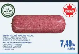 Wholesale Club BŒUF HACHÉ MAIGRE HALAL offer