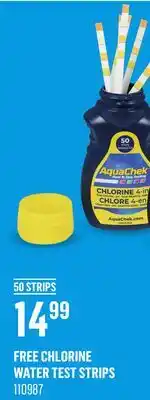 Canac Free Chlorine Water Test Strips offer