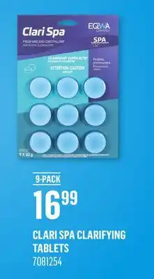 Canac Clari Spa Clarifying Tablets offer