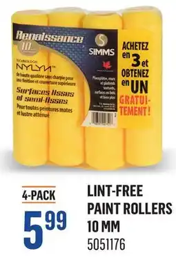 Canac Lint-Free Paint Rollers 10 mm offer
