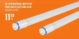 Canac T8, 18 W Natural White LED Tube 48 in offer
