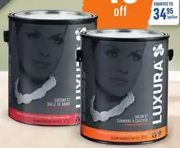 Canac Luxura Kitchen Bathroom Interior Latex Paint White & Colours 3.7L offer