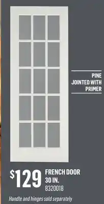 Canac French Door 30 in offer