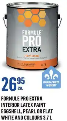 Canac Formule Pro Extra Flat Interior Latex Paint Natural White & Colours offer