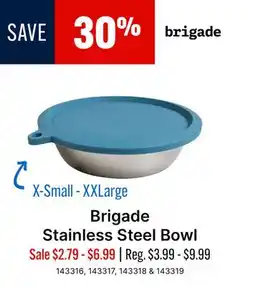 Ren’s Pets Depot Brigade Stainless Steel Bowl offer