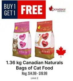 Ren’s Pets Depot Canadian Naturals Bags of Cat Food offer