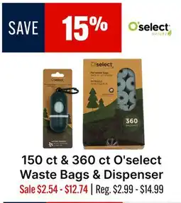Ren’s Pets Depot O'select Waste Bags & Dispenser offer