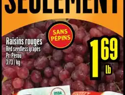 Bonanza Raisins rouges offer