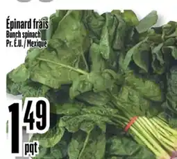 Bonanza Épinard frais offer