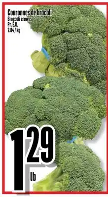 Bonanza Broccoli crowns offer