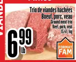 Bonanza Trio de viandes hachées offer