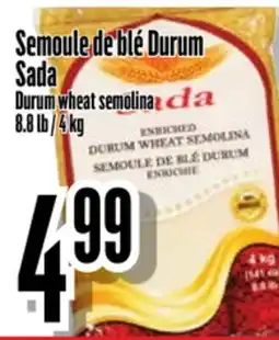 Bonanza Semoule de blé Durum Sada offer