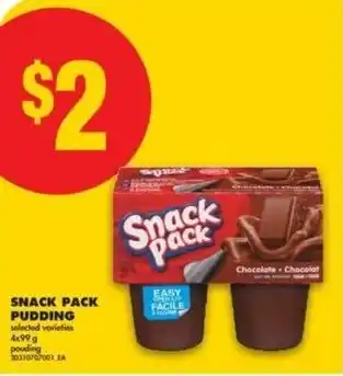 No Frills Snack pack pudding offer