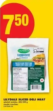 No Frills Lilydale sliced deli meat offer
