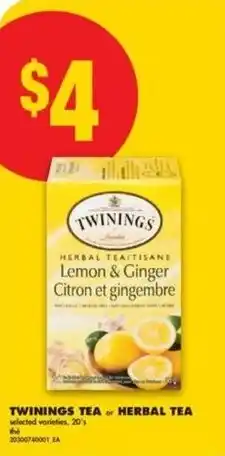 No Frills Twinings tea or herbal tea offer