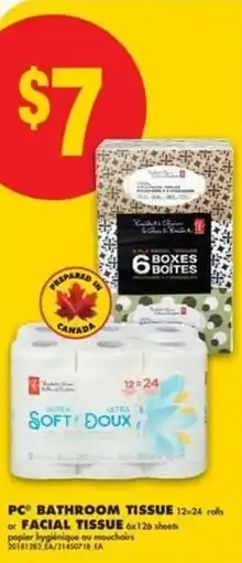 No Frills PC bathroom tissue or facial tissue offer