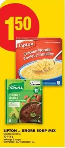 No Frills Lipton or knorr soup mix offer