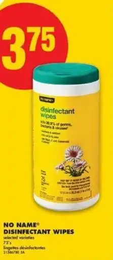 No Frills No name disinfectant wipes offer