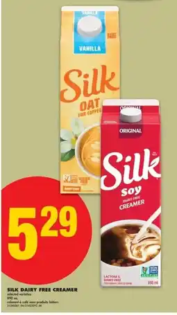 No Frills Silk dairy free creamer offer