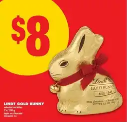 No Frills Lindt gold bunny offer
