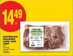 No Frills Australian seasoned lamb loin chop offer