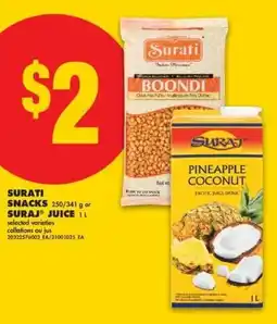No Frills Surati snacks suraj juice offer