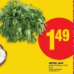 No Frills Methi leaf offer