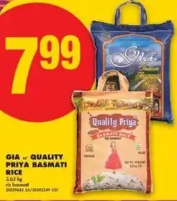No Frills Gia or quality priya basmati rice offer