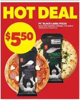 Real Canadian Superstore PC BLACK LABEL PIZZA offer
