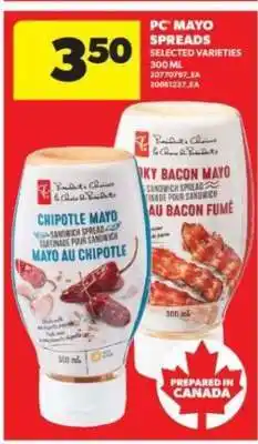 Real Canadian Superstore PC Mayo Spreads offer