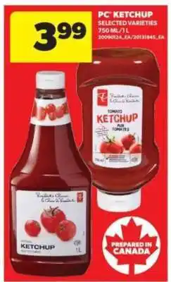 Real Canadian Superstore PC Ketchup offer