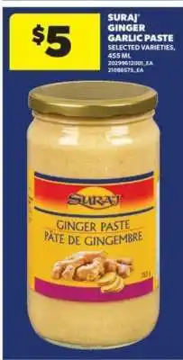 Real Canadian Superstore Suraj Ginger Garlic Paste offer