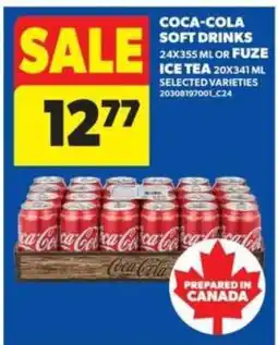 Real Canadian Superstore Coca-Cola Soft Drinks or Fuze Ice Tea offer