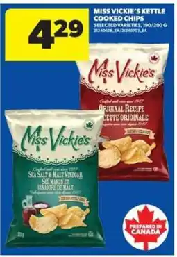Real Canadian Superstore Miss Vickie's Kettle Cooked Chips offer