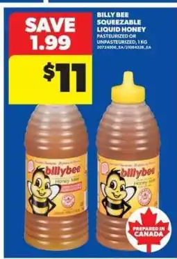 Real Canadian Superstore Billy Bee Squeezable Liquid Honey offer