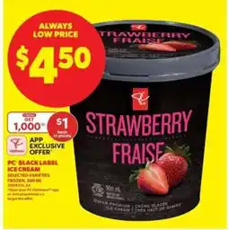 Real Canadian Superstore PC Black Label Ice Cream offer