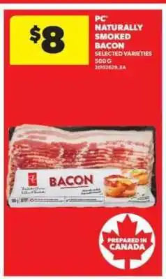 Real Canadian Superstore PC Naturally Smoked Bacon offer