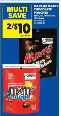 Real Canadian Superstore Mars or M&M's Chocolate Pouches offer