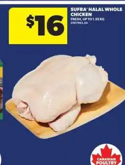 Real Canadian Superstore SUFRA HALAL WHOLE CHICKEN offer