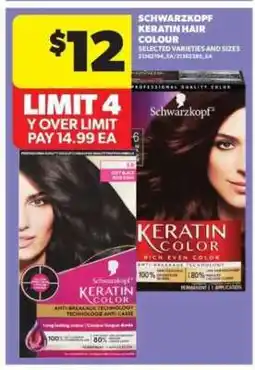 Real Canadian Superstore Schwarzkopf Keratin Hair Colour offer