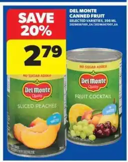 Real Canadian Superstore Del Monte Canned Fruit offer