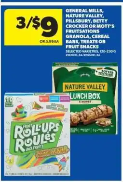 Real Canadian Superstore General Mills, Nature Valley, Pillsbury, Betty Crocker, or Mott's Fruitsations offer