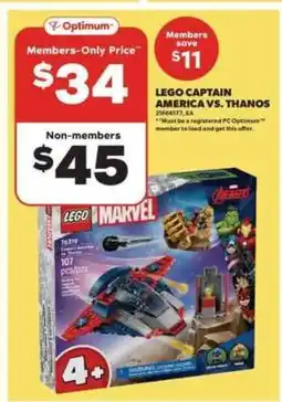 Real Canadian Superstore LEGO Captain America vs. Thanos offer