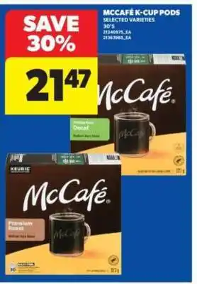 Real Canadian Superstore McCafe K-Cup Pods offer