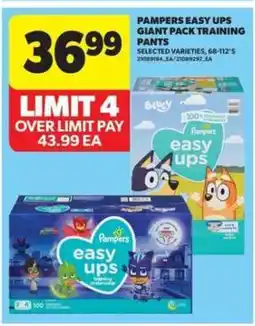 Real Canadian Superstore Pampers Easy Ups Giant Pack Training Pants offer