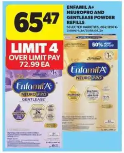 Real Canadian Superstore Enfamil A+ NeuroPro and Gentlease Powder Refills offer