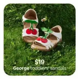 Walmart George toddlers’ sandals offer