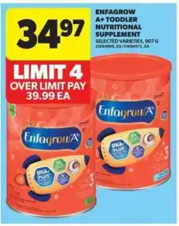 Real Canadian Superstore ENFAGROW A+ TODDLER NUTRITIONAL SUPPLEMENT offer