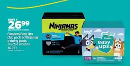 Real Canadian Superstore Pampers Easy Ups club pack or Ninjamas training pants offer