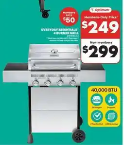 Real Canadian Superstore Everyday Essentials 4 Burner Grill offer